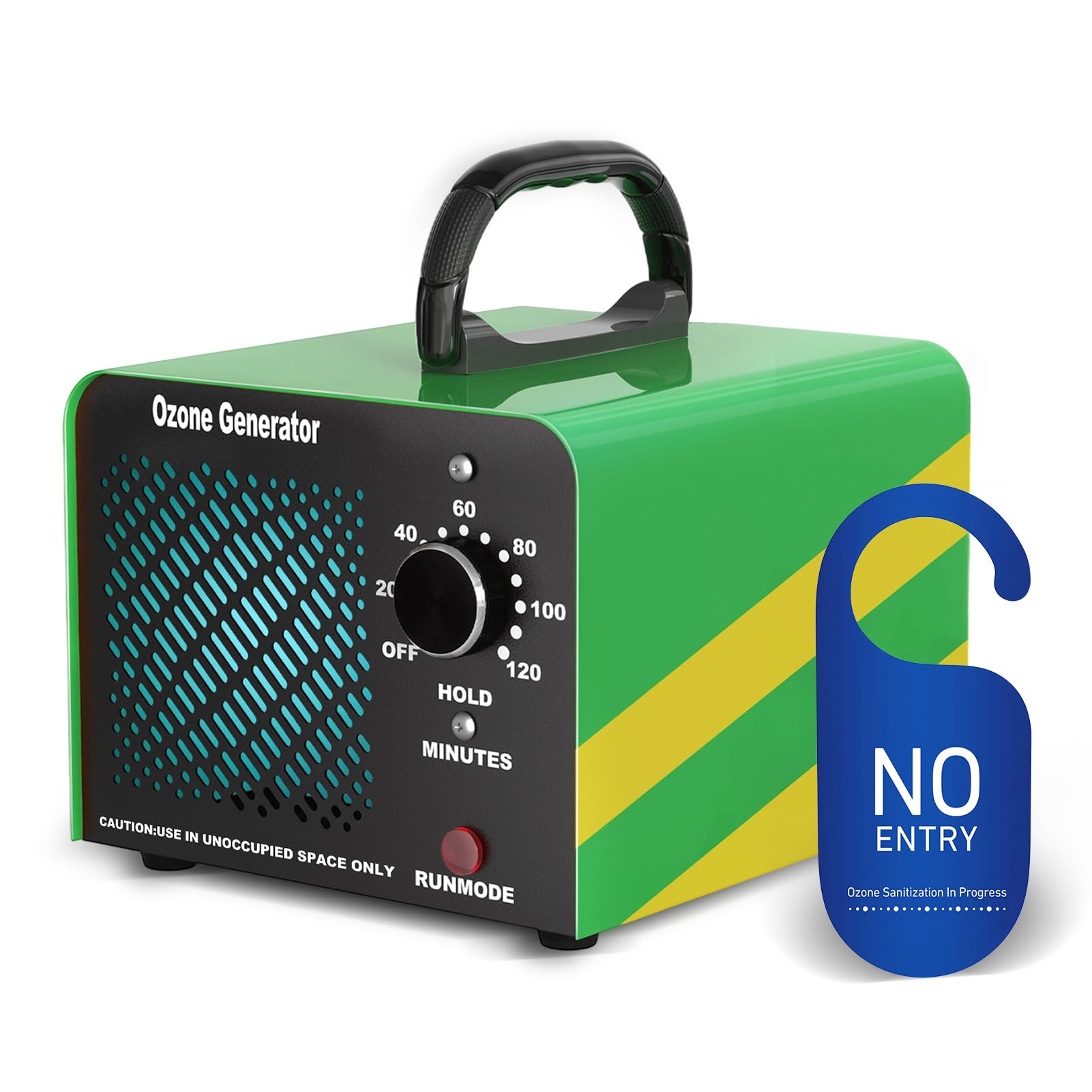 Generatore di ozono 65000mg/h, O3 Ozonizzatore per Veicoli, Generatore ozono con Timer 120 Minuti per Ambienti fino a 300㎡,Perfetto per case, uffici, hotel, ristoranti, veicoli e altro ancora