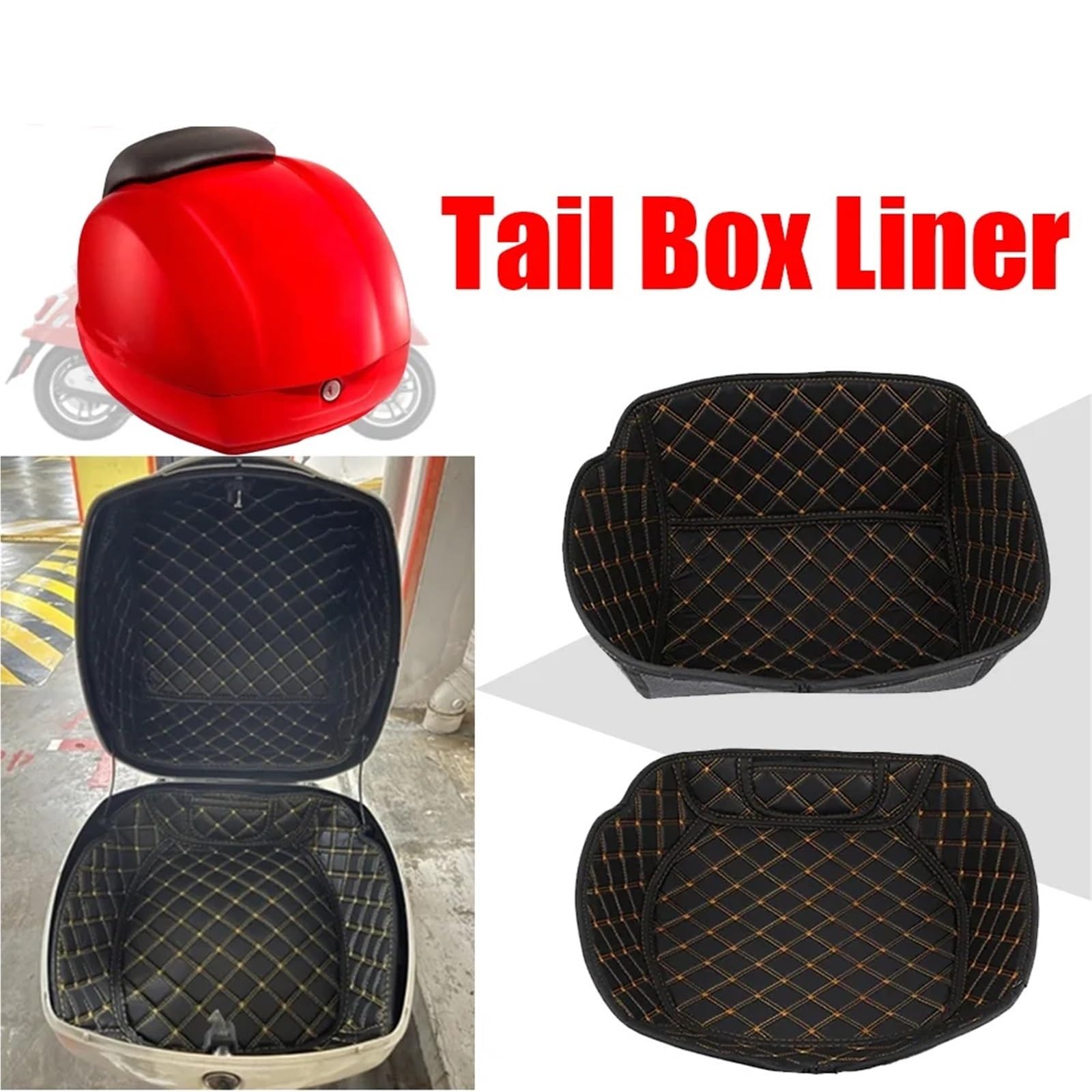 borsa posteriore moto Per VESPA Per GTS300 Fodera Per Bauletto Per Moto Protezione Per Bagagliaio Posteriore Protezione Per Coda Interna Fodera Per Borsa Protettiva borse da sella moto(Only Upper Pad)