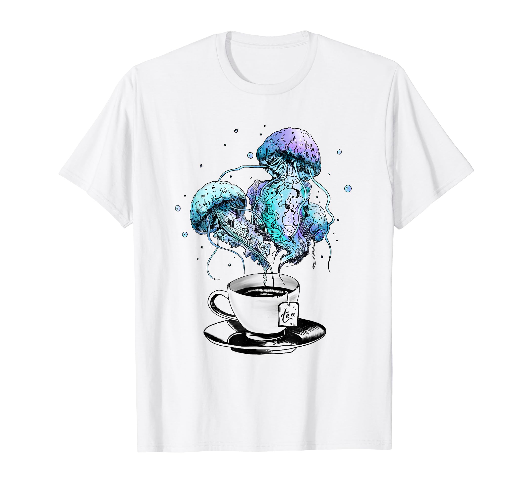 Jellyfish Tea Watercolor T-Shirt