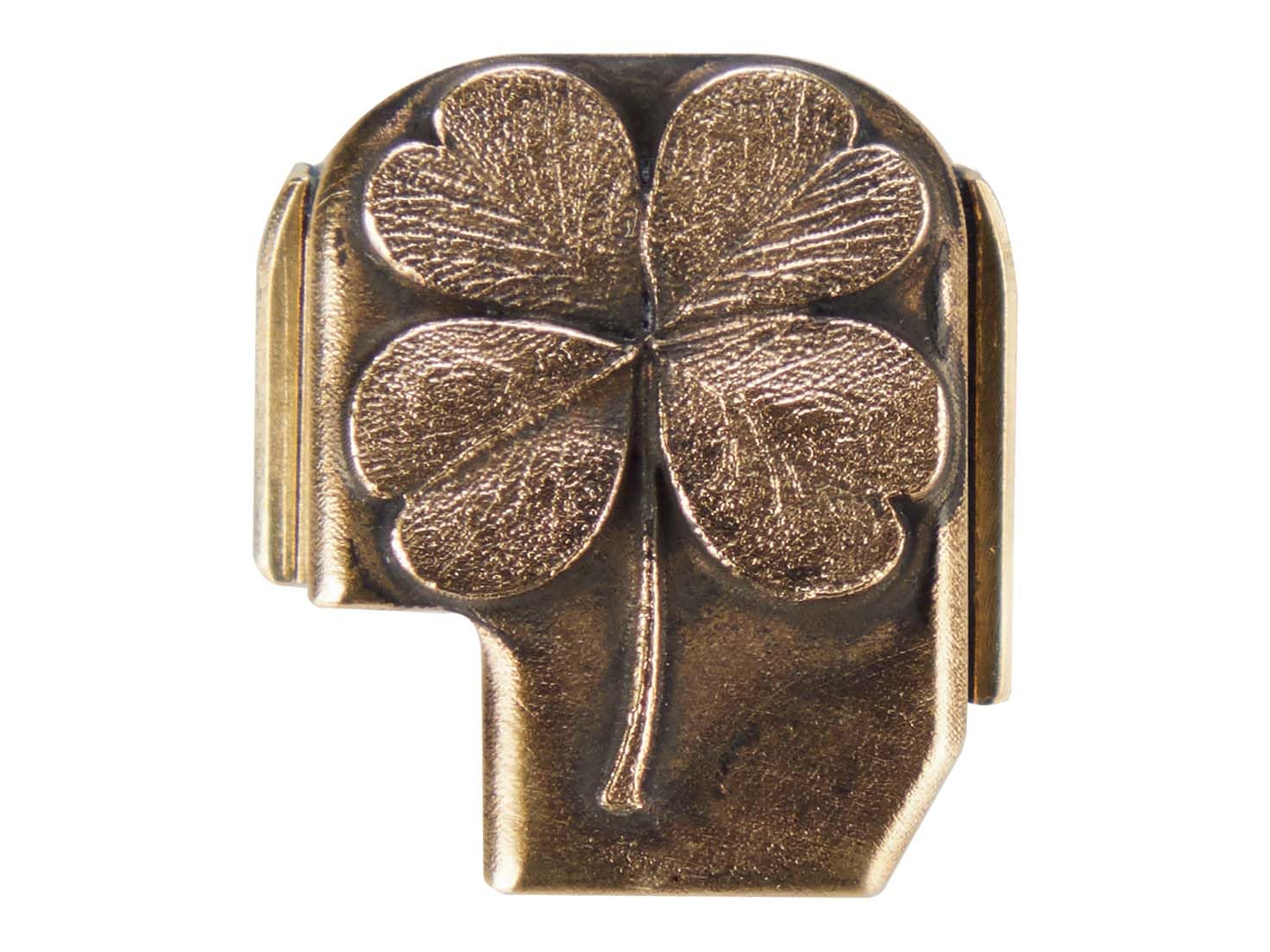 NDZ Performance 3D Engraved Slide Cover Back Plate for Sig P365 P365X P365 XL P365 X Macro P365 Fuse in 9mm .380, Solid Brass Construction, P365 Accessories - 4 Leaf Clover
