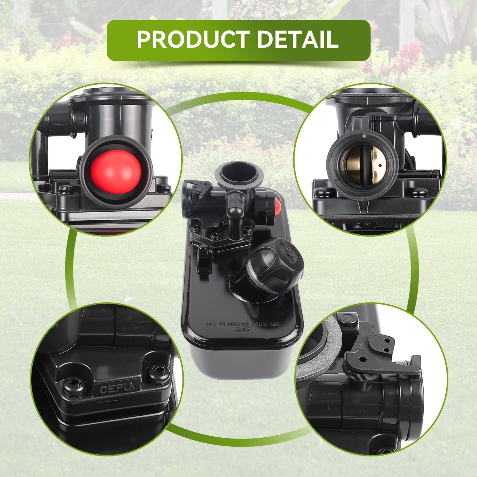 autokay Gas Combustible Tanque y Asamblea Carburador para Briggs y Stratton 499809 498809 un 494406