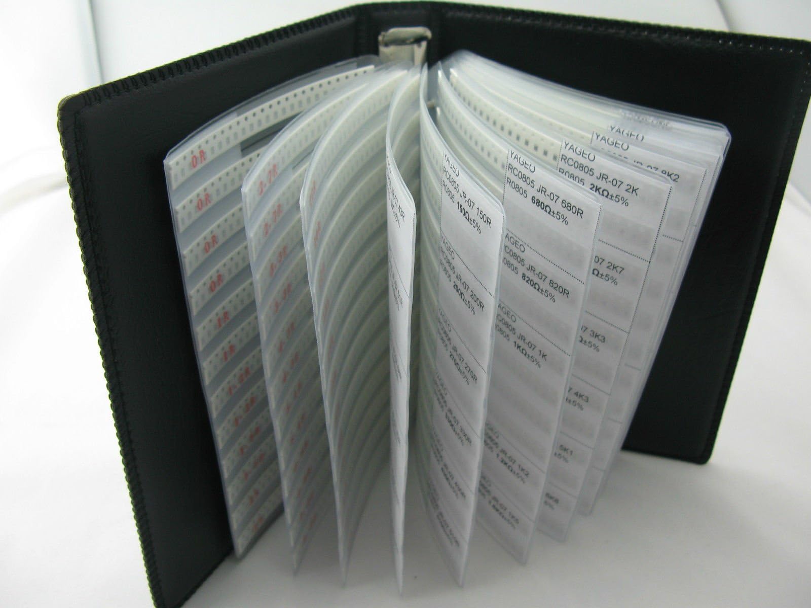 0201 SMD resistor assorted folder 106 value x 50pcs chip resistor booklet