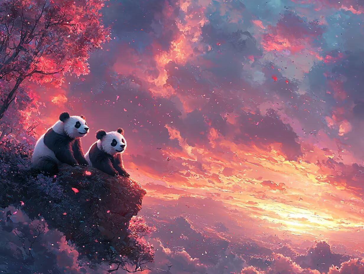 Panda diamentowe zestawy artystyczne dla dorosłych, 5D diamentowy obraz