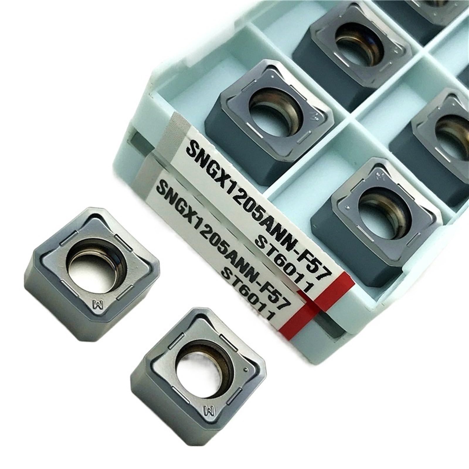 AALLYN Indexable Carbide Lathe Tool 10pcs SNGX1205 ST6011 CNC Milling Cutter Turning Tool
