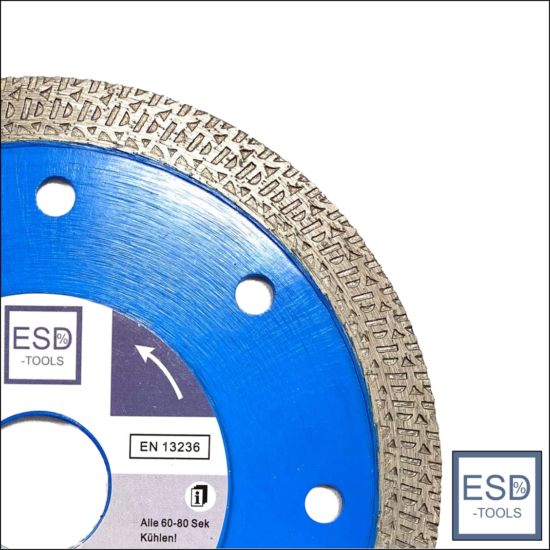 10 x de diamante BR10 baldosas con núcleo reforzado Diámetro 125/22,23 orificio/altura del segmento 10 mm/Disco De Corte De Baldosas piedra natural