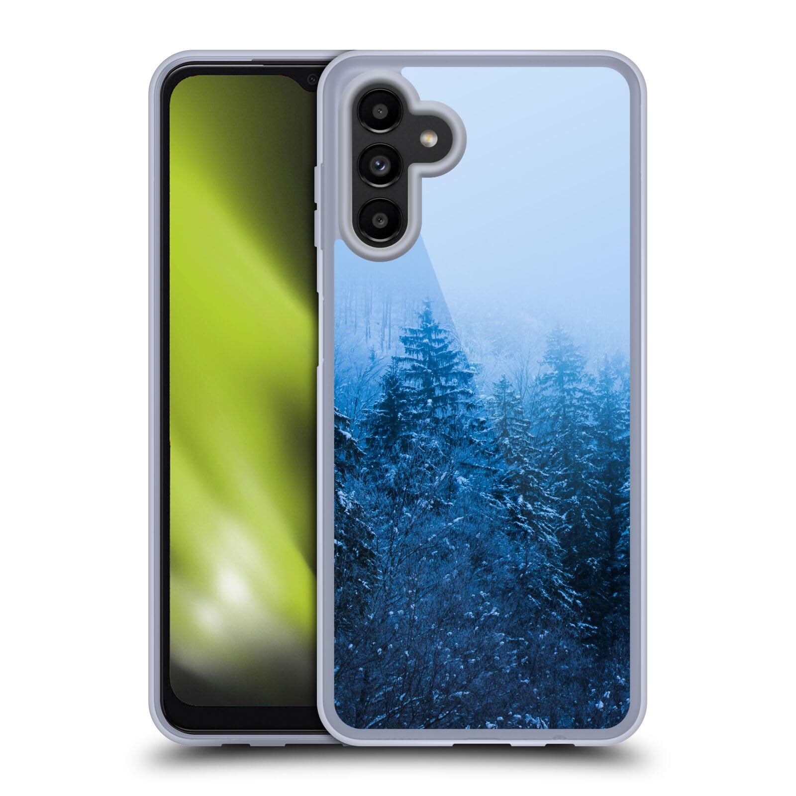 Funda Samsung Galaxy A13 5G bosque nevado y paisaje brumoso mágico 7