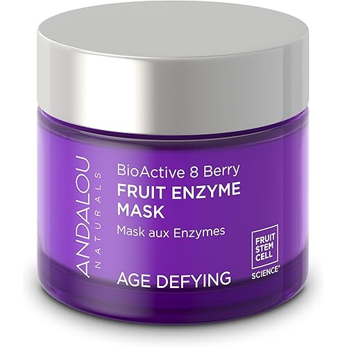 Andalou Naturals Bioactive 8 Berry Fruit Enzyme Mask, 1.7 Ounce