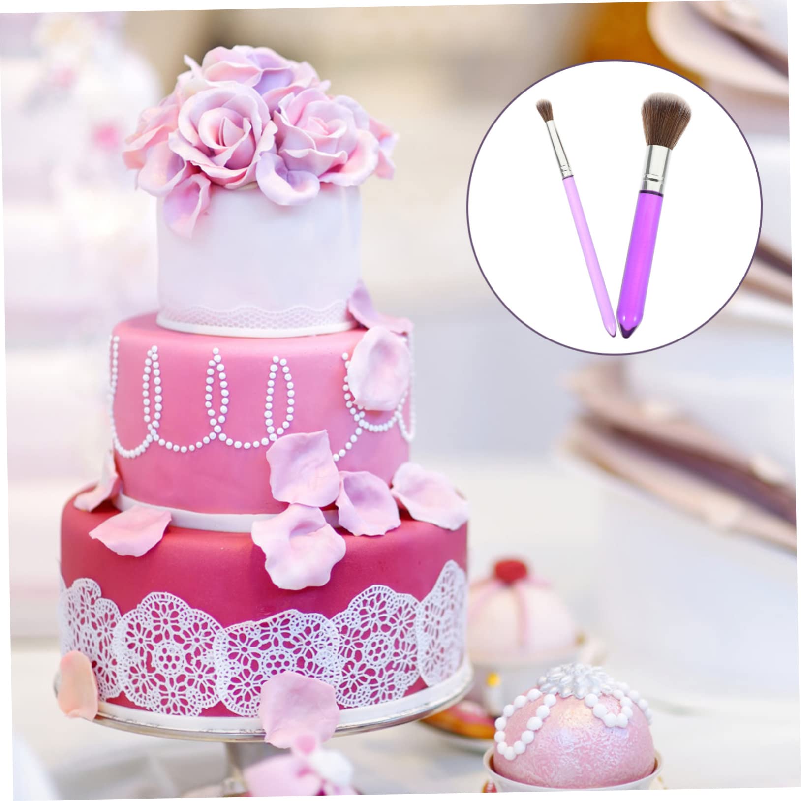 Pinceaux à Fondant pour peinture de gâteaux, outil... - Grandado Pinceaux à Fondant pour peinture de gâteaux, outil... - Grandado