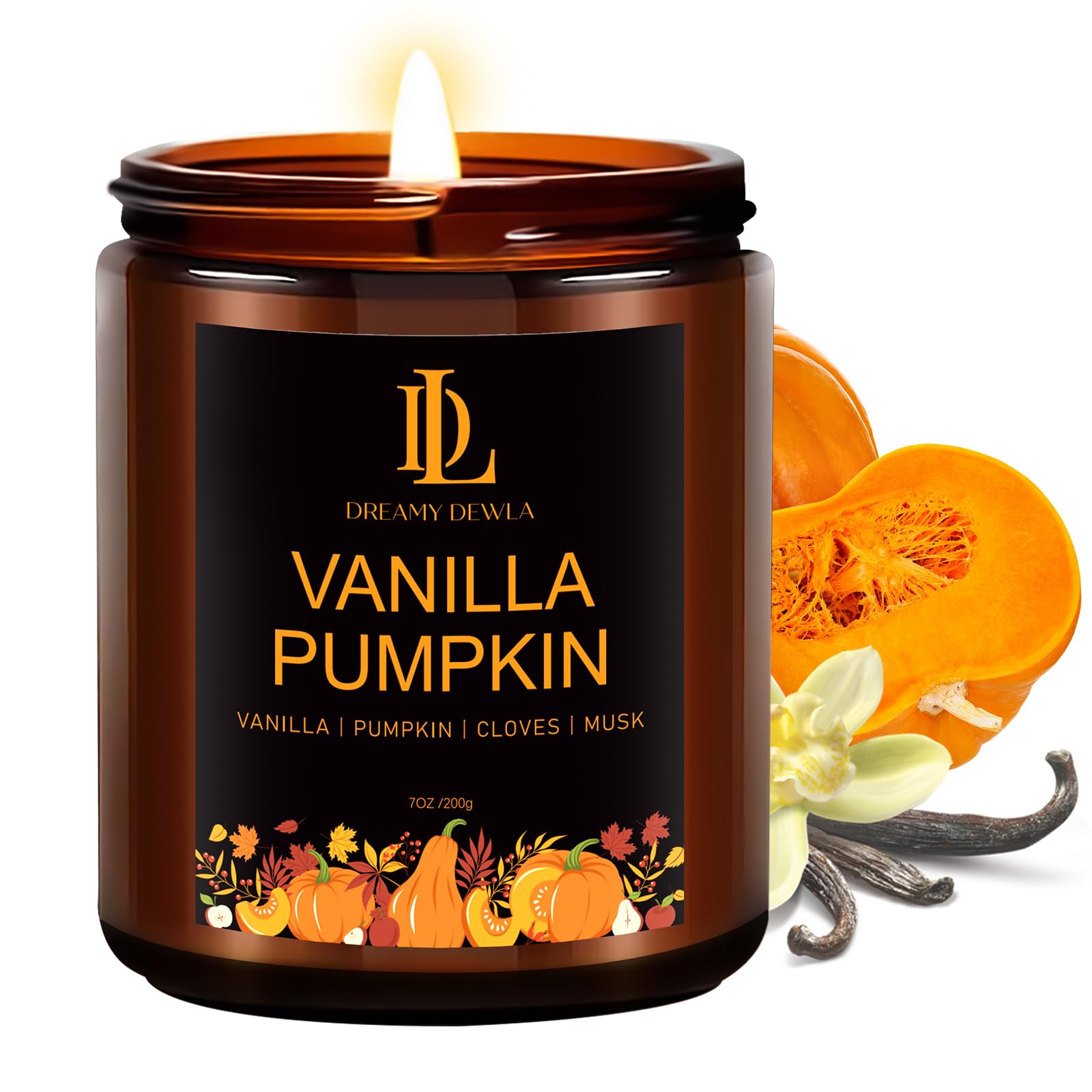 Vanilla Pumpkin Fall Candle