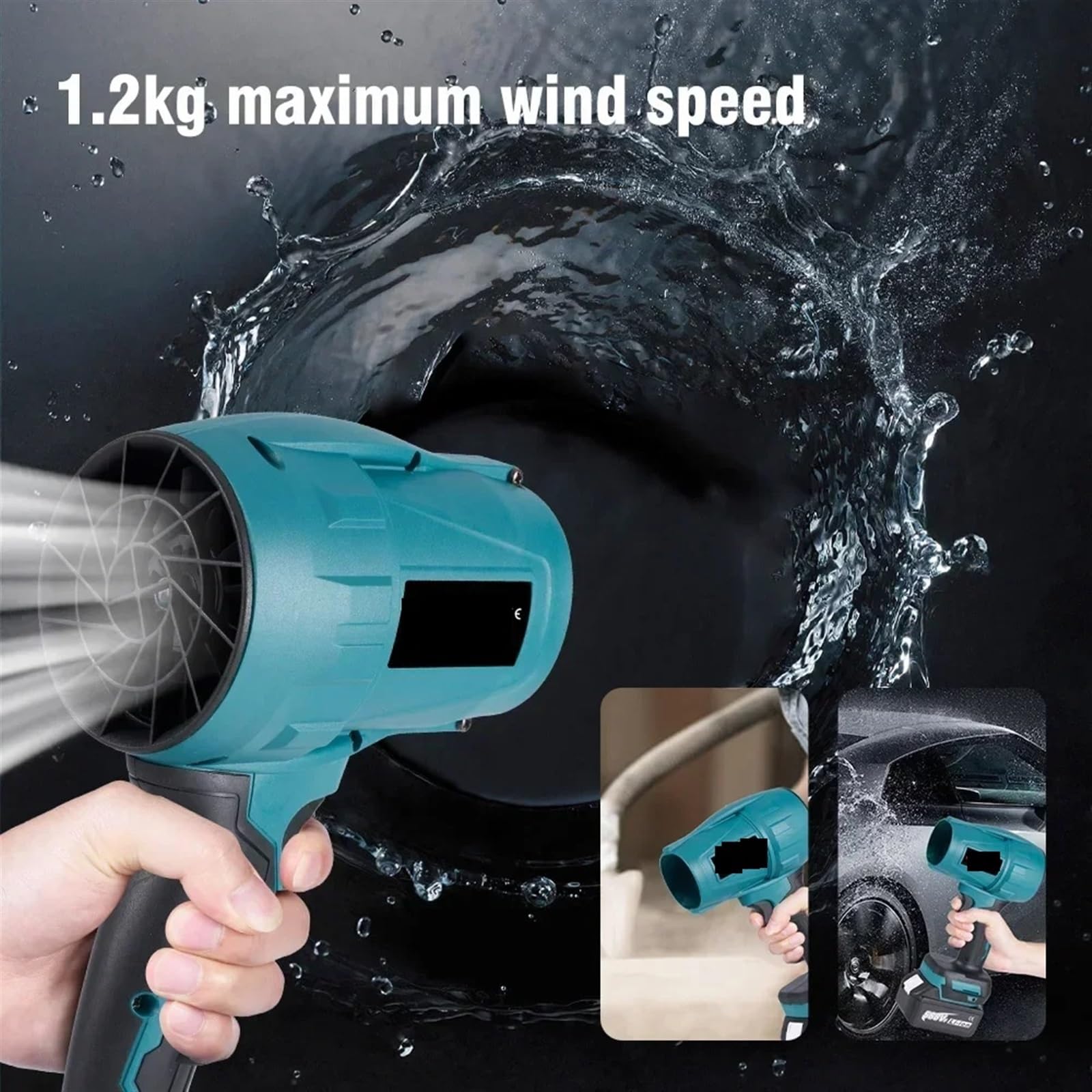 Radialgebläse, Bürstenloser 2000W elektrischer Turbogebläse-Jet-Fan 200M/S heftiger Auto-Trockner Handheld-bläser