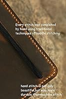 Vista 3 de Leather notebook cover with MLK classic notebook XL size 7.5 x 9.5 inchretro leather cover case for moleskine XL Journal MXL05S