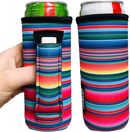 Miniatura 2 de Lit Handlers - Soporte delgado para latas, funda para latas de 12 onzas de alto para bebidas delgadas, material de neopreno, enfriador y cubierta