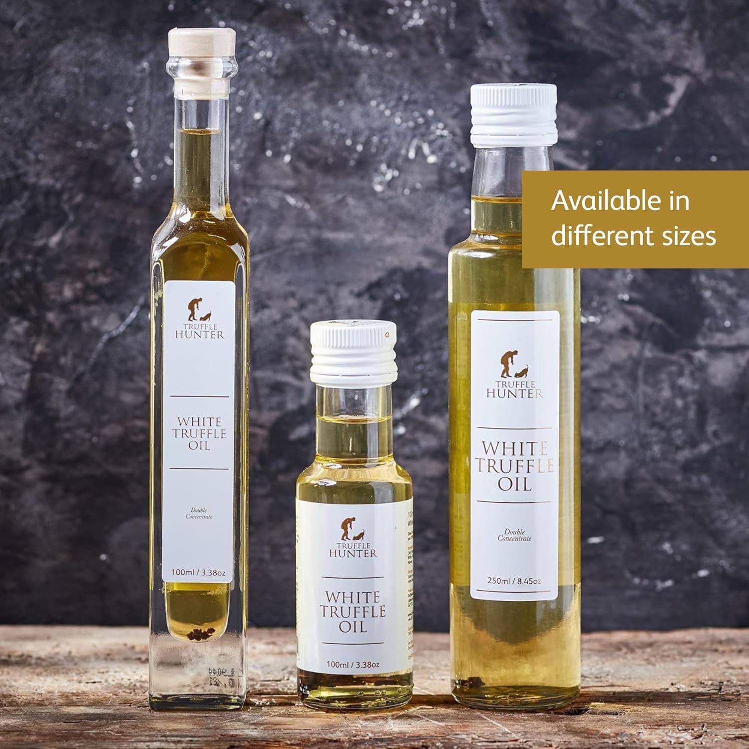 TruffleHunter - Olio di Tartufo Bianco - Olio Extra Vergine di Oliva per Cucinare e Condire - 250 ml