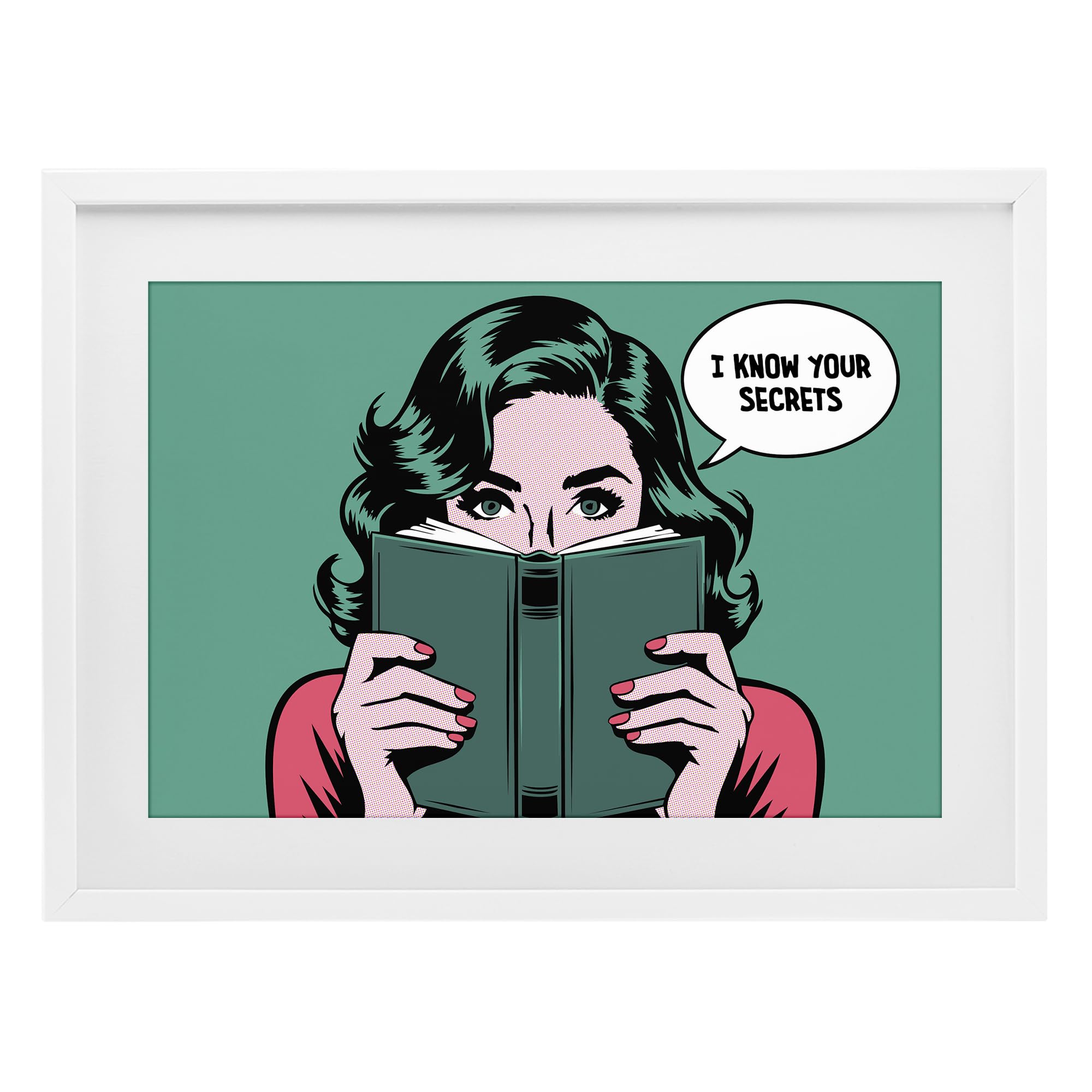 Stupell Industries Coastal White (Textured) 'Know Your Secrets'| Framed Print Under Glass