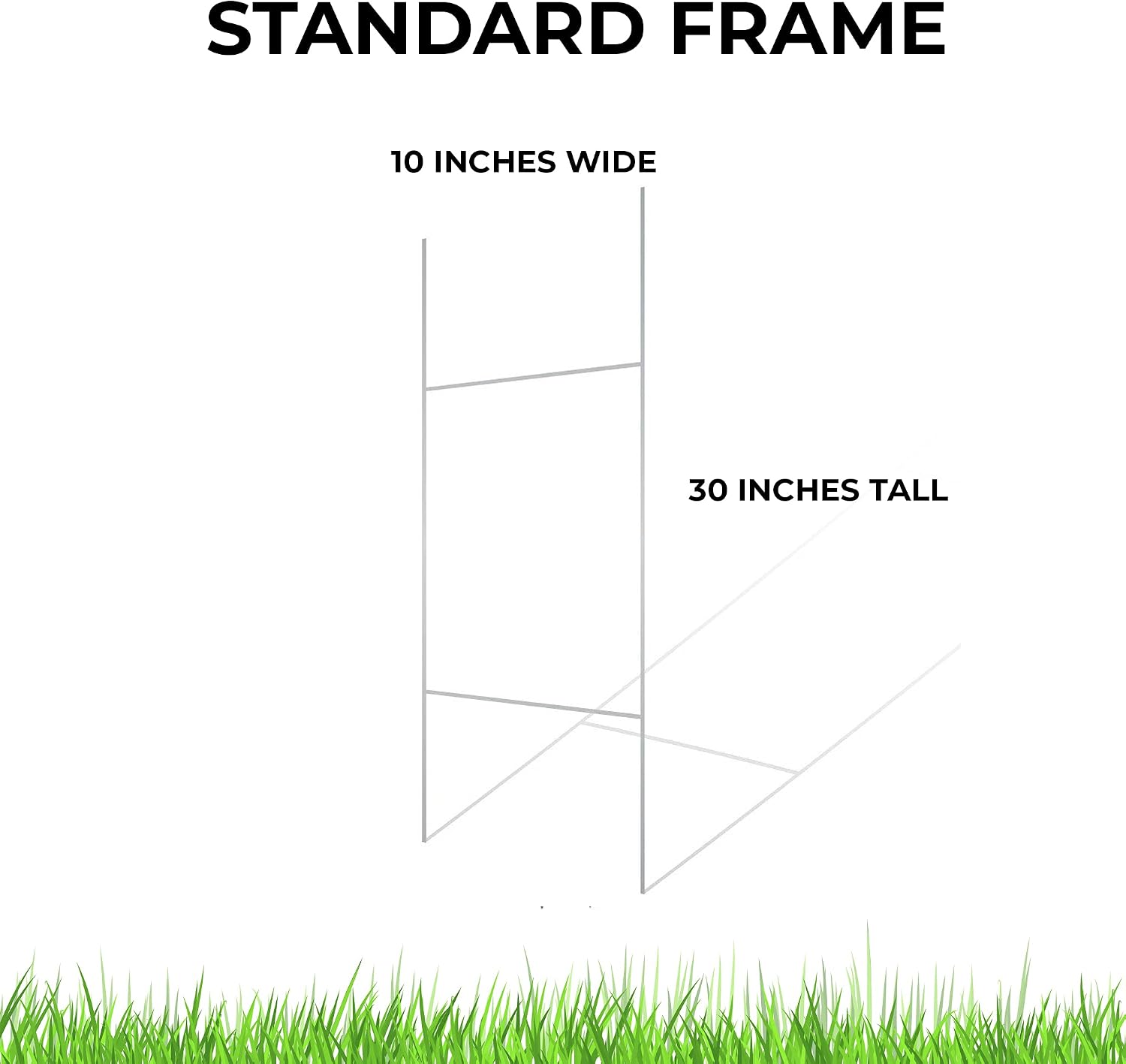 VictoryStore Yard Stake Bundle Includes 12" Stakes Pairs, 24" Stakes Pairs, Standard and Slim H-Frame Yard Stakes, Use with 4 mm Corrugated Signs (50 Each: Slim H, Standard H, Short Pair, EZ Pair)