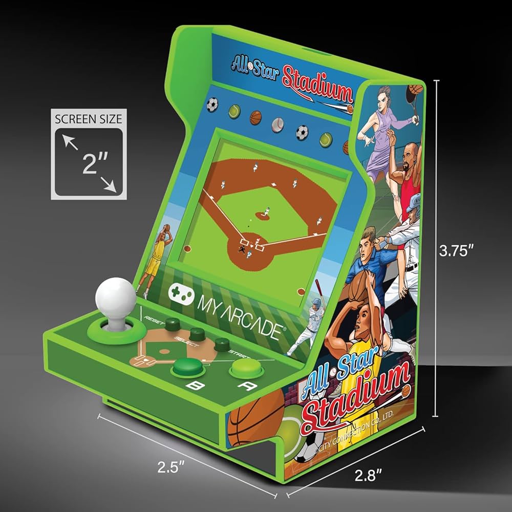 Amazon.com: My Arcade All Star Stadium Pico Player- Fully