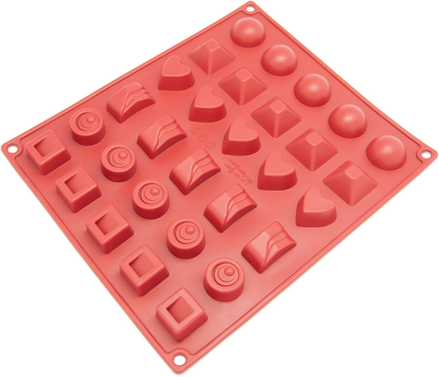 Silicone Chocolate Candy Molds [Assorted, 30 Cup] - Non Stick, BPA Free, Reusable 100% Silicon & Dishwasher Safe Silicon - Kitchen Rubber Tray For Ice, Crayons, Fat Bombs and Soap Molds