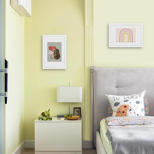 Miniatura 629 de Picrit - Juego de 12 portarretratos de 5 x 7 pulgadas para colgar en la pared o exhibir sobre una mesa, para fotos de 4 x 6 con paspartú o 5 x 7