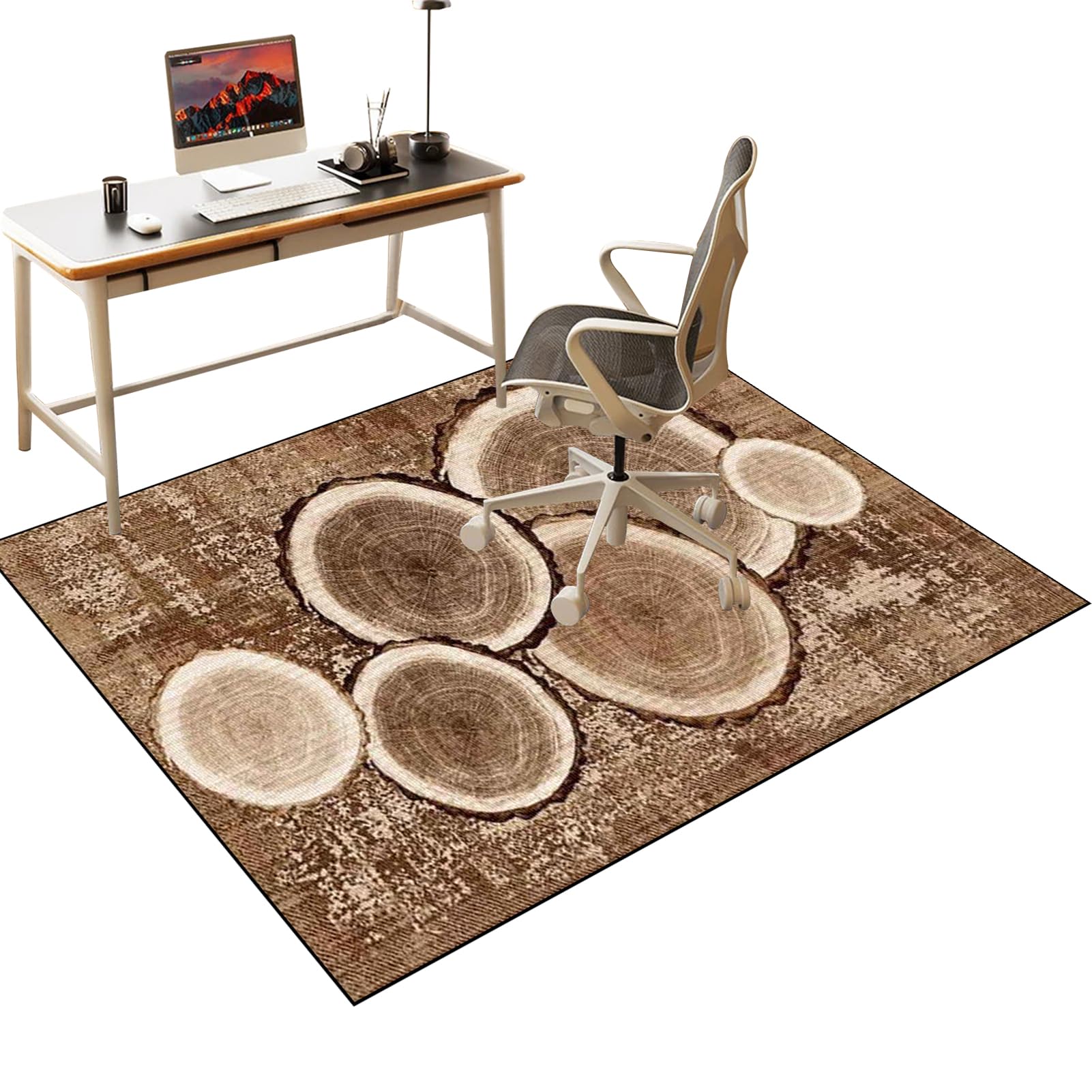 Desk Chair Mat for Carpet Floors, Office Chair Mat for Hardwood Floor, Computer Gaming Chair mat for Hard Floor, Computer Rolling Chair Mat for Home and Office Floor Protector Mat Rug 120 x 140 cm โ image 1