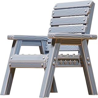 Unpainted DND Wooden Chair Terrain Miniature, Tabletop Gaming Collectible, Fantasy World, Ideal Gift for Dungeon Masters and Collectors - Designed by Epic Miniatures