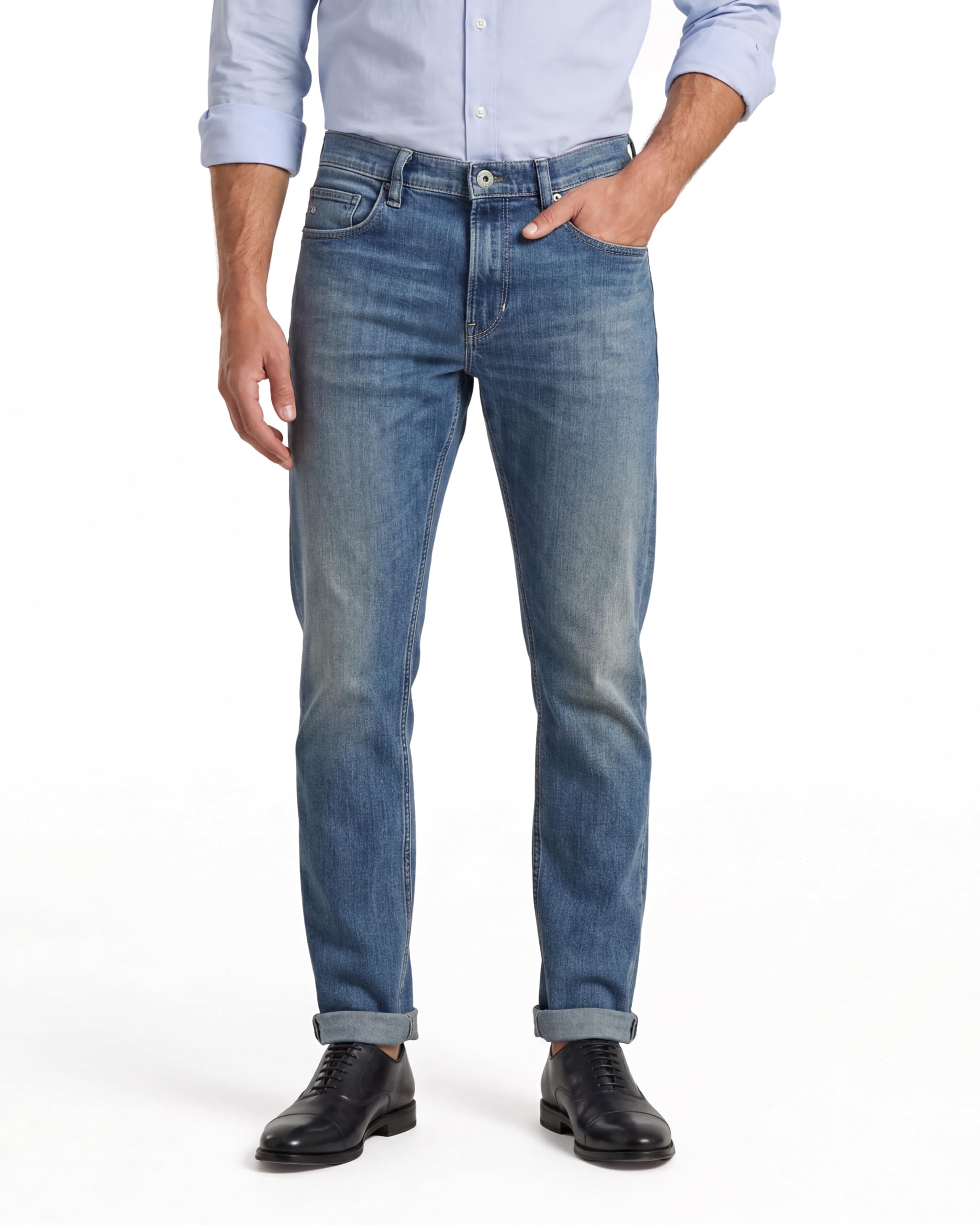 G-STAR Men's Mosa Straight Jeans, Blue, 31 W/34 L