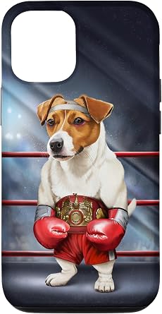 iPhone 15 Pro Boxing Champion Jack Russell Terrier Dog Fighter Case