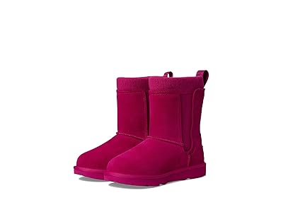 UGG Kids Classic II Stretch Cuff (Little Kid/Big Kid) Kids Shoes Dark Peony : 2 Little Kid M, Suede