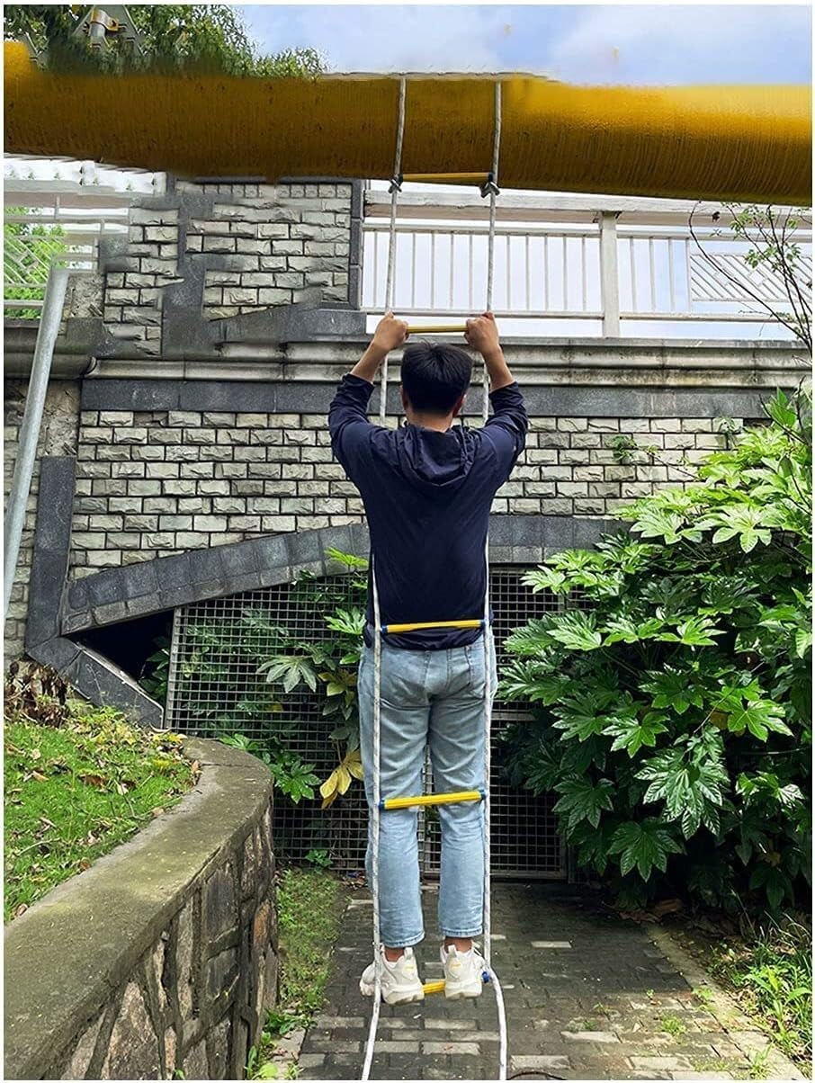 Adult Rope Ladder Emergency Fire Escape, With Hook, Can Be Quickly Deployed, Suitable For Family Climbing(8m/26ft)