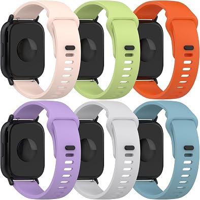 Compatible with Redmi Watch 5 Active/Watch 5 Lite Watch Band Silicone Bracelet Adjustable Wristband Arm Band Replacement Bands Quick Release Sport Strap Smartwatch Accessoires