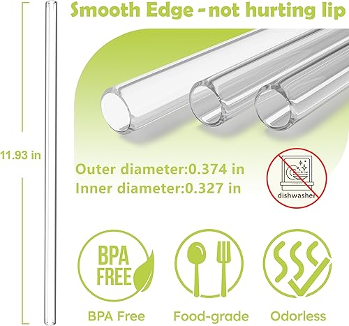 Miniatura 3 de LEPCY Pajitas reutilizables compatibles con vaso Stanley de 40 onzas, 30 onzas. Transparente y libre de BPA. Contiene 6 popotes de repuesto de