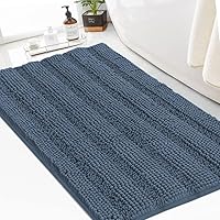 Vista 28 de Turquoize Alfombras de Baño Chenille Peludas Alfombra de Baño Antideslizante Gruesas Alfombras de Baño Peludas para Baño Chenille Juego de Alfombra
