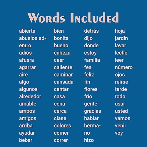 Miniatura 3 de Tarjetas didácticas de español de SnapWords, lista de 2 tarjetas flash de palabras a la vista