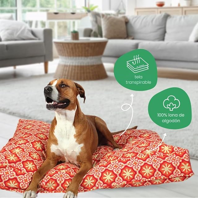Foto 4 de 7 de Molly Mutt Funda de Cama para Perro de tamaño Mediano a Grande, Estampado de papillón