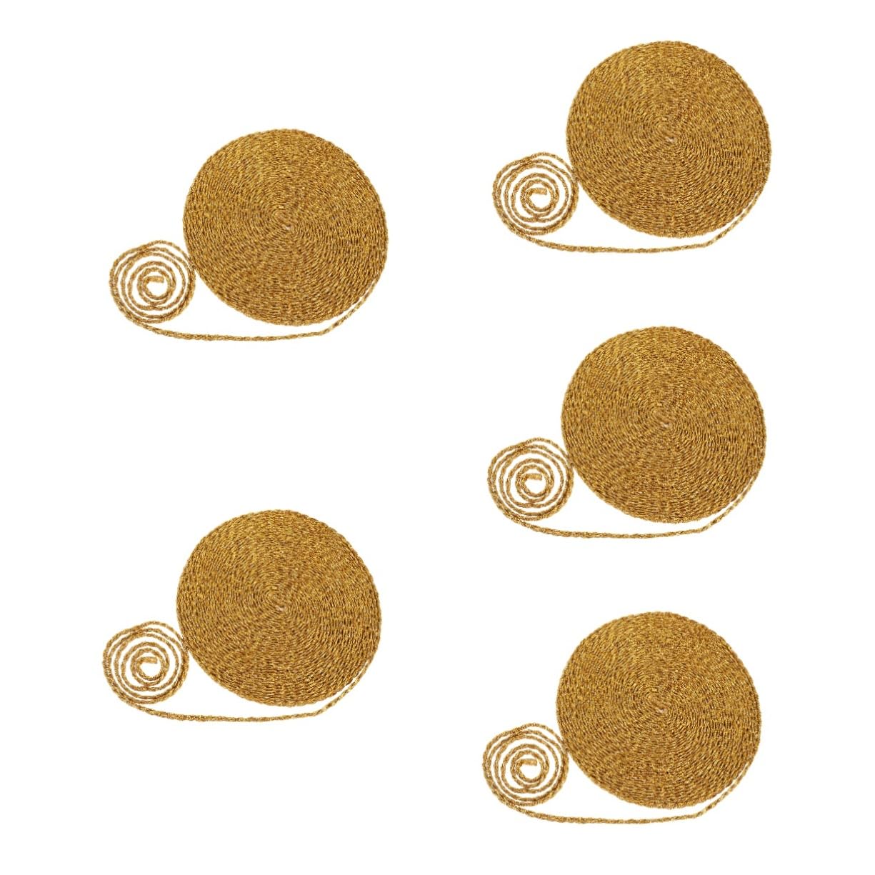 OSALADI 5 Piezas De Cintas Onduladas Para Coser Cintas Trenzadas Para Tapicería Cortinas Oropel Ribetes De Costura Ribetes De Tela Hilo De Poliéster