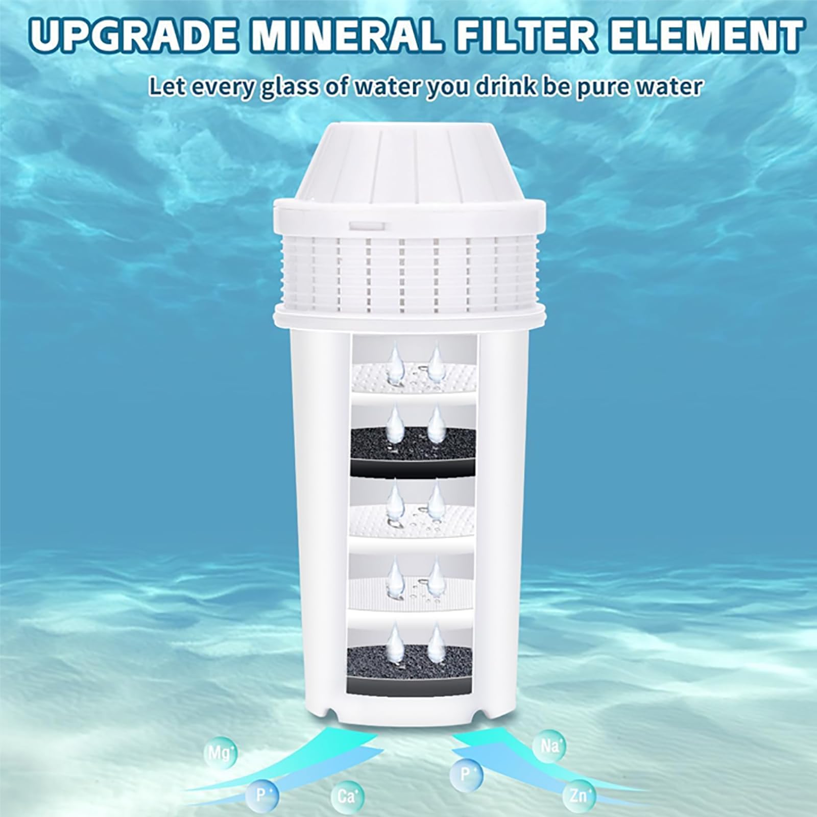 Distributore di Acqua Calda istantanea, Sistema di filtraggio dell'Acqua da banco da 2200 W con Serbatoio dell'Acqua Super Grande da 3 Litri e Design con Luce Notturna, per Case, Bianco, A