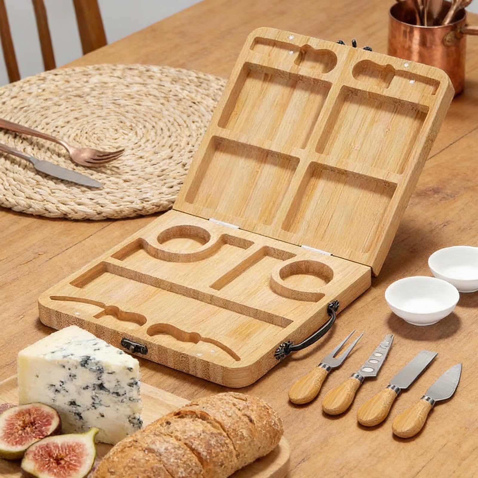 Planche à Charcuterie Plat à Viande Pliable Accessoire de Cuisine