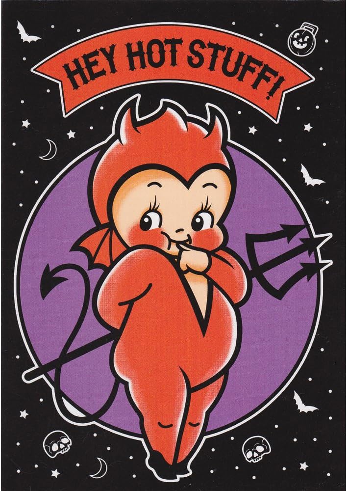 Sourpuss Kewpie Devil Greeting Card