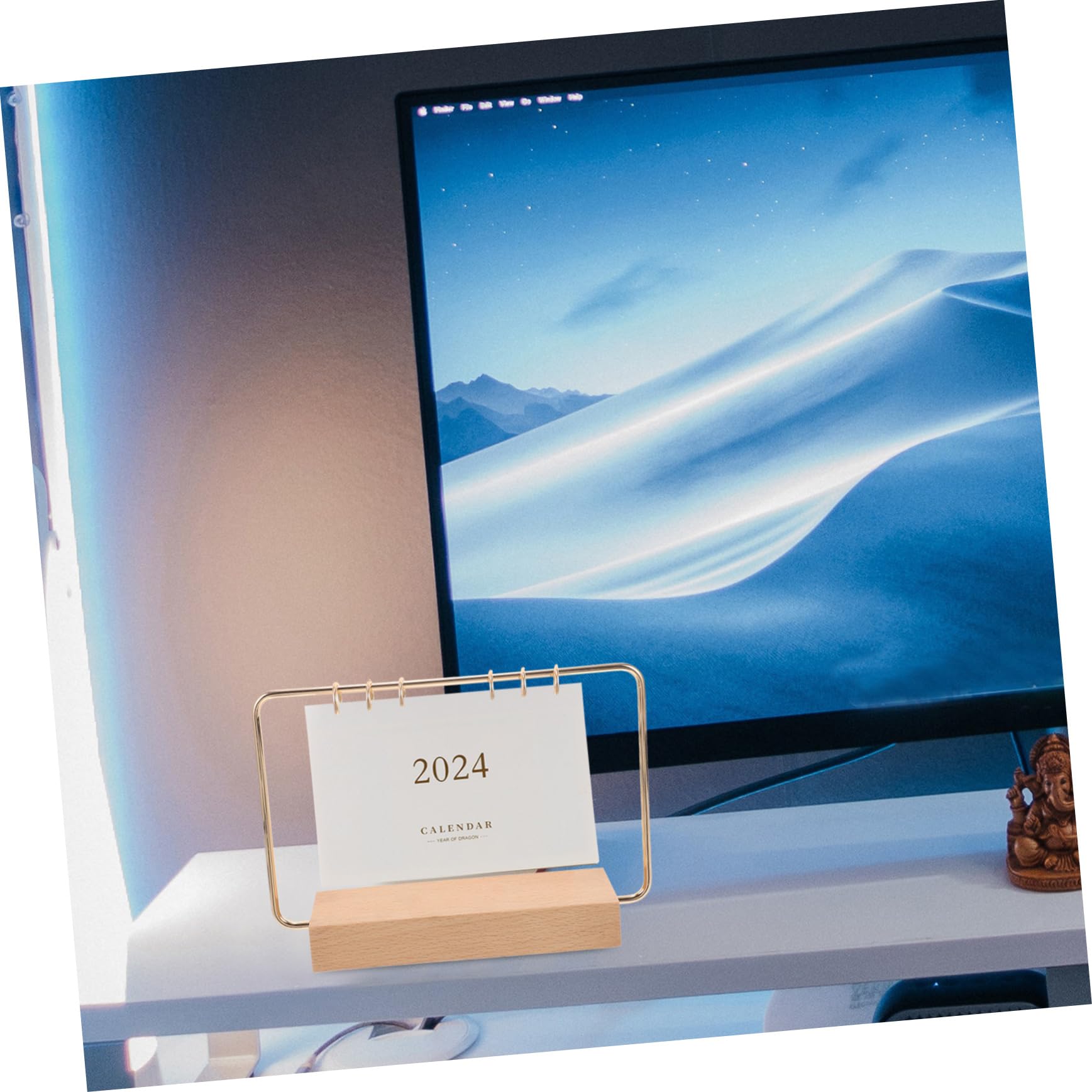 SEWACC 5sätze Tischkalender Für Büro Und Zuhause Eleganter Und Einfacher Ständer Für Einen Dekorativen -kalender Mit Runddraht Und Ringen Für Schreibtischdekoration