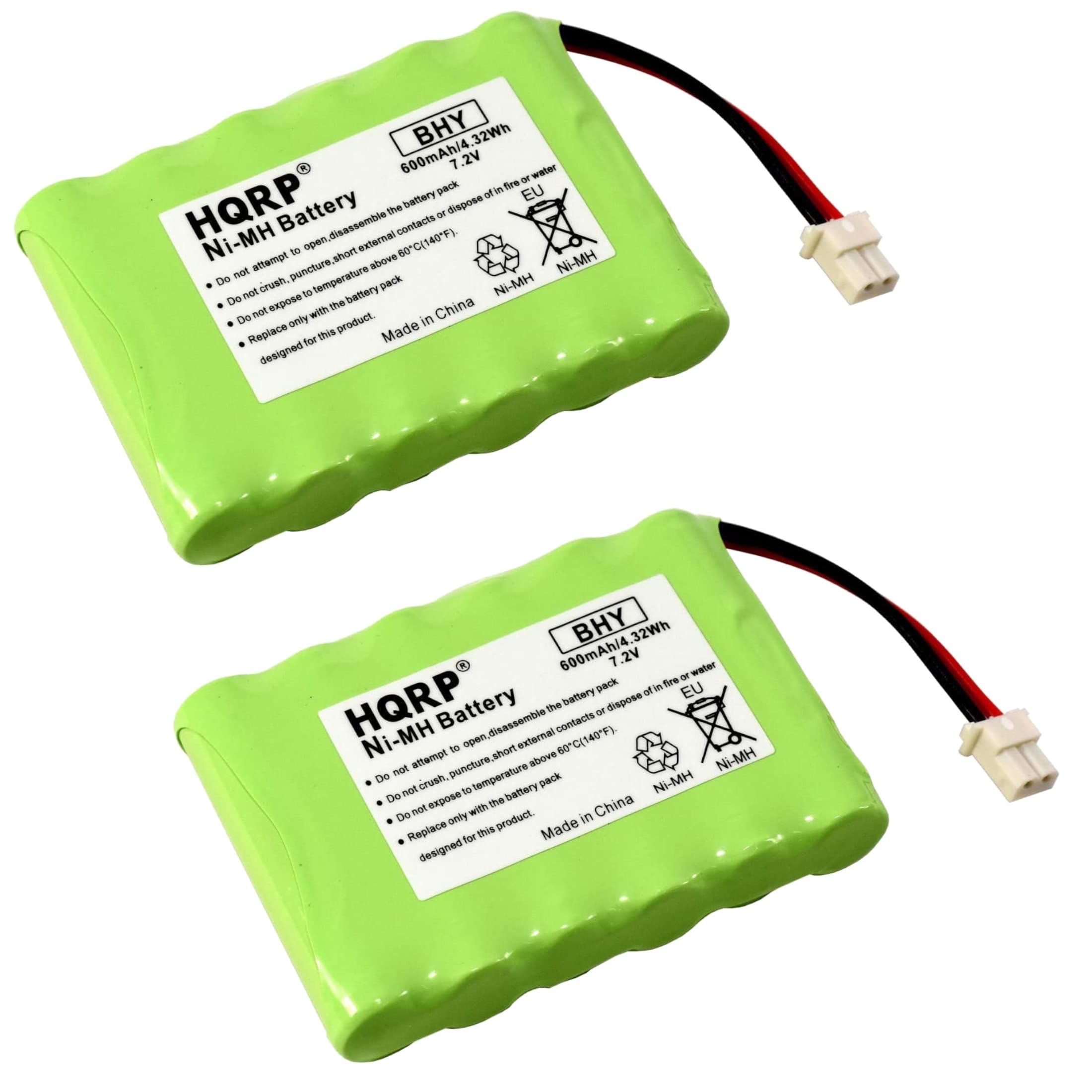 HQRP 2-Pack 7.2V Battery Compatible with Honeywell Intrusion 300-06868 TSS Keypad, 8DLLKP500 8DLTSSCBASE1 8DLWLTP100 WLTP100 LKP500 Lyric Smart Peripheral Wireless Keypad TouchPad ADT