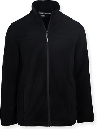 Swiss Alps Kids Boys Full Zip Polar Fleece Jacket Ultra Soft Warm Comfortable Fabric With Zippered Hand Pockets