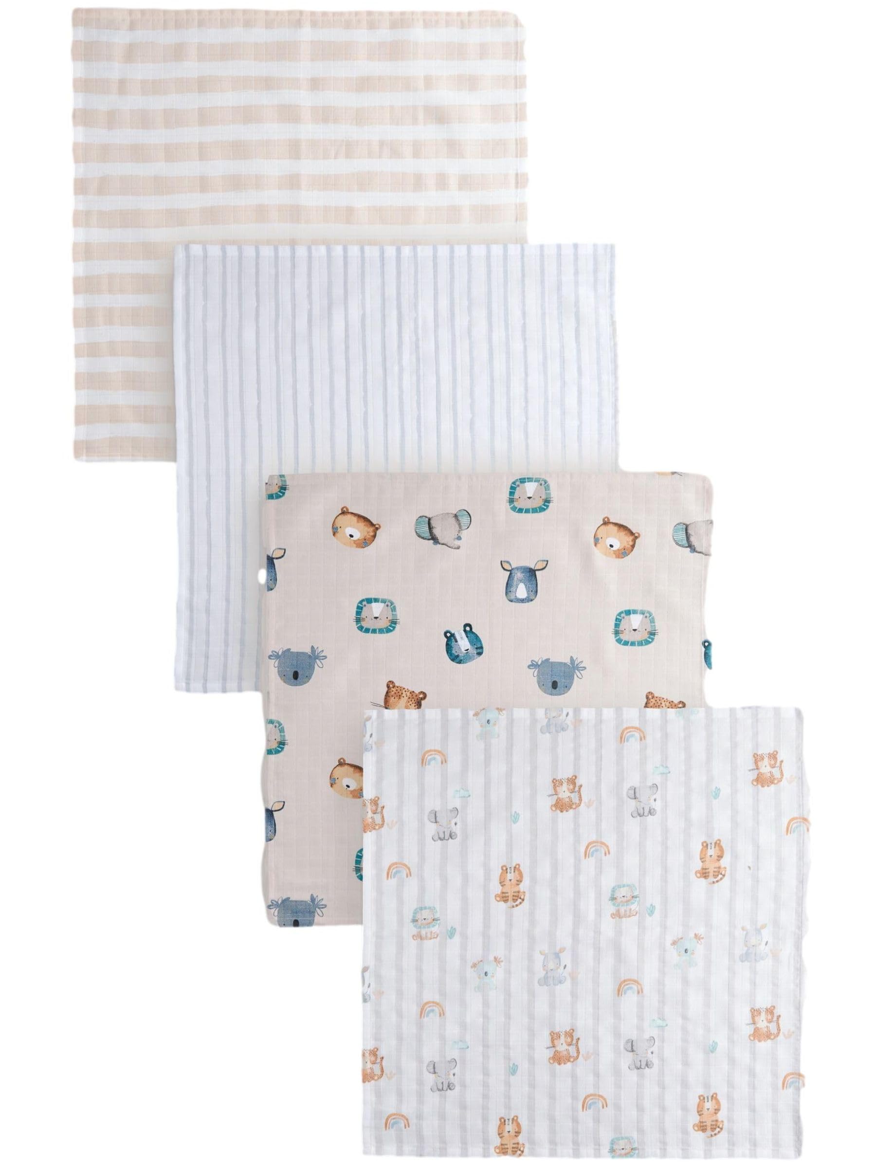 NEXT Bambino 4 mussole neonati 100% cotone
