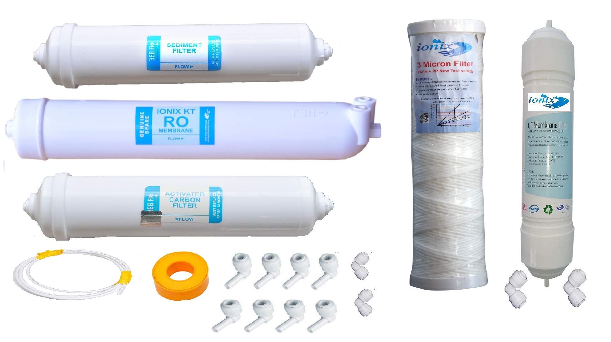 Compatible Ro Service kit/Ro Filter Set Compatible with Pride, Super, with uf Membrane & Welded RO Membrane