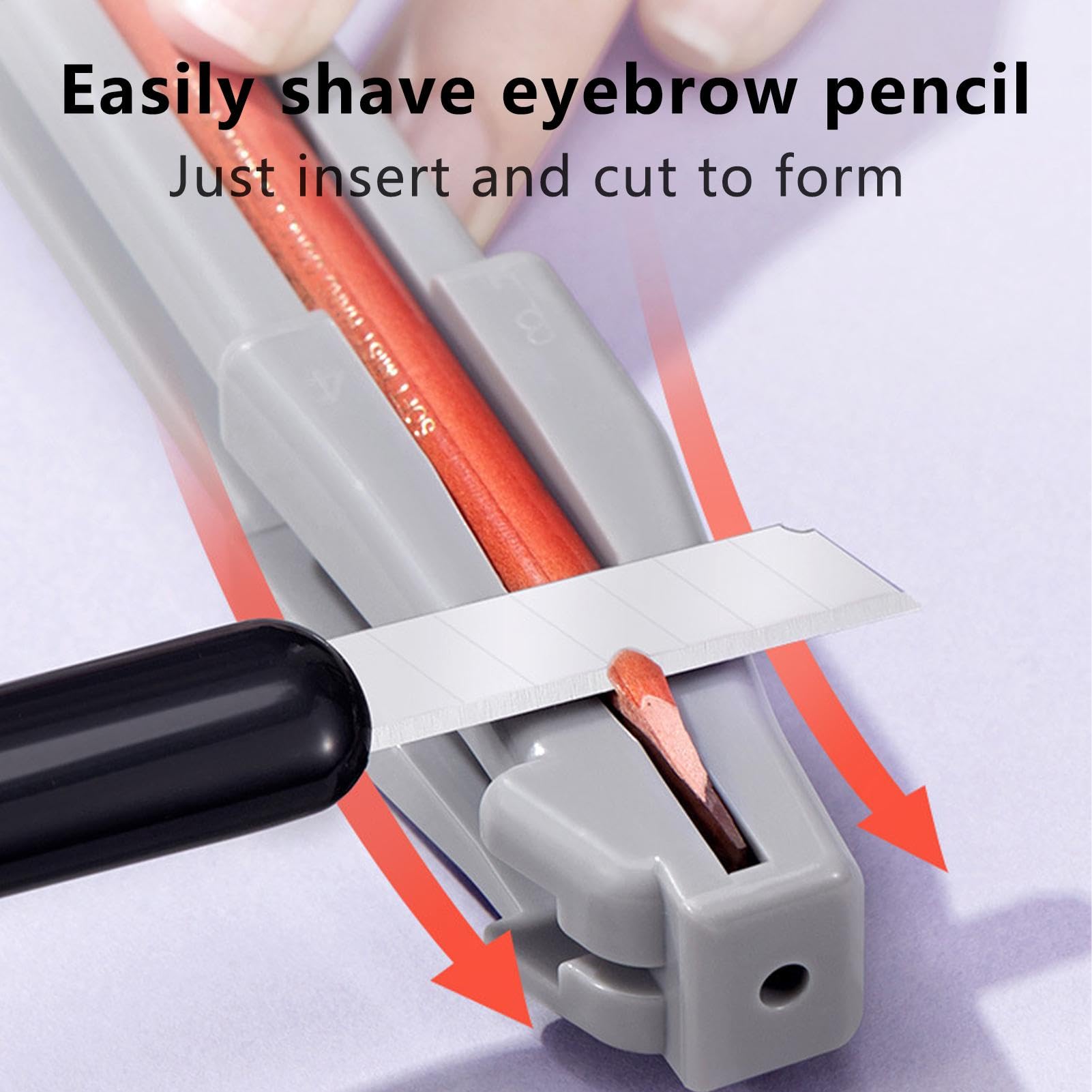 Taille-crayon de maquillage pour les yeux | Crayon façonneur pour sourcils - Crayon à sourcils Portable pour femmes et filles, maquillage