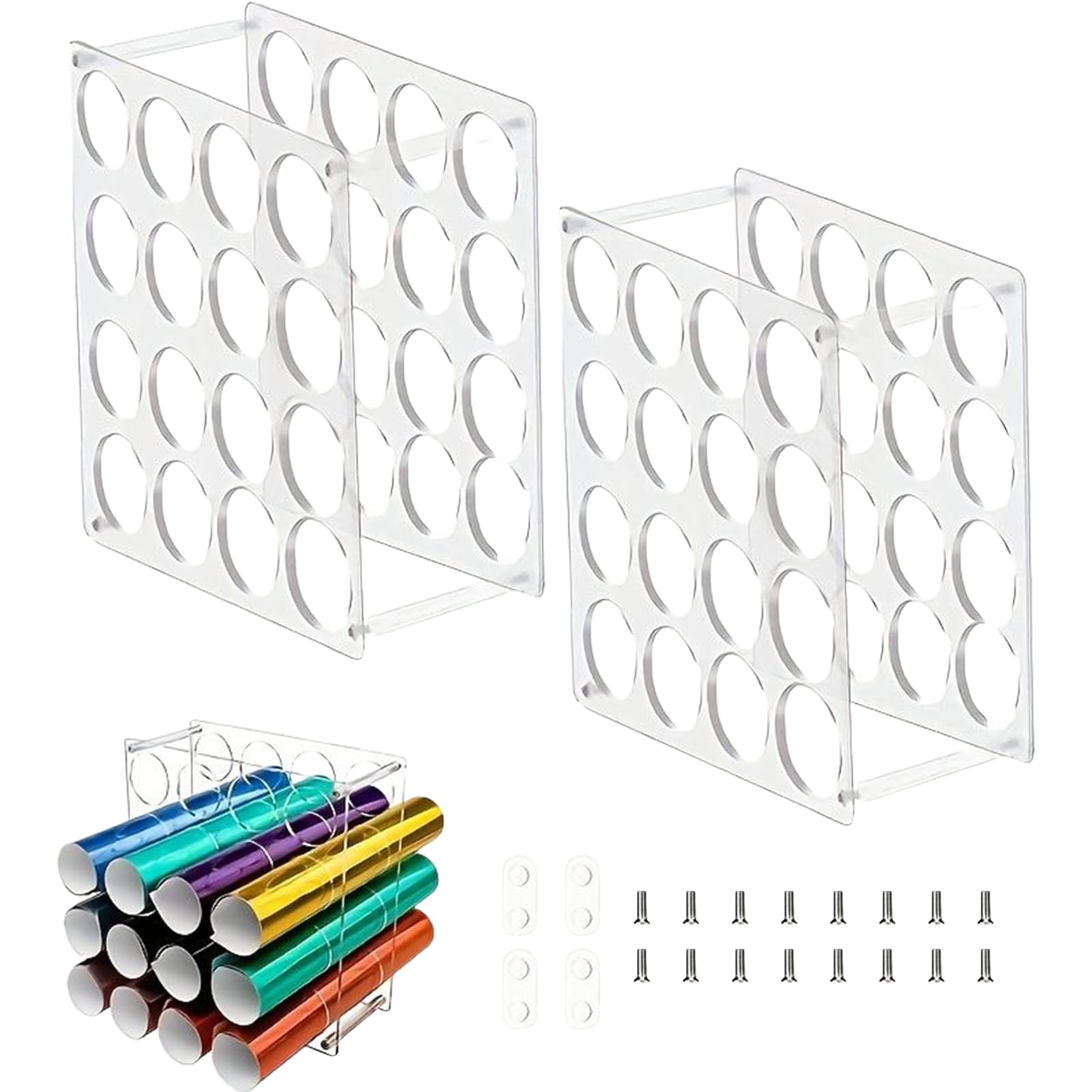 Organizador de rollos de papel para almacenamiento de arte de mesa en casa