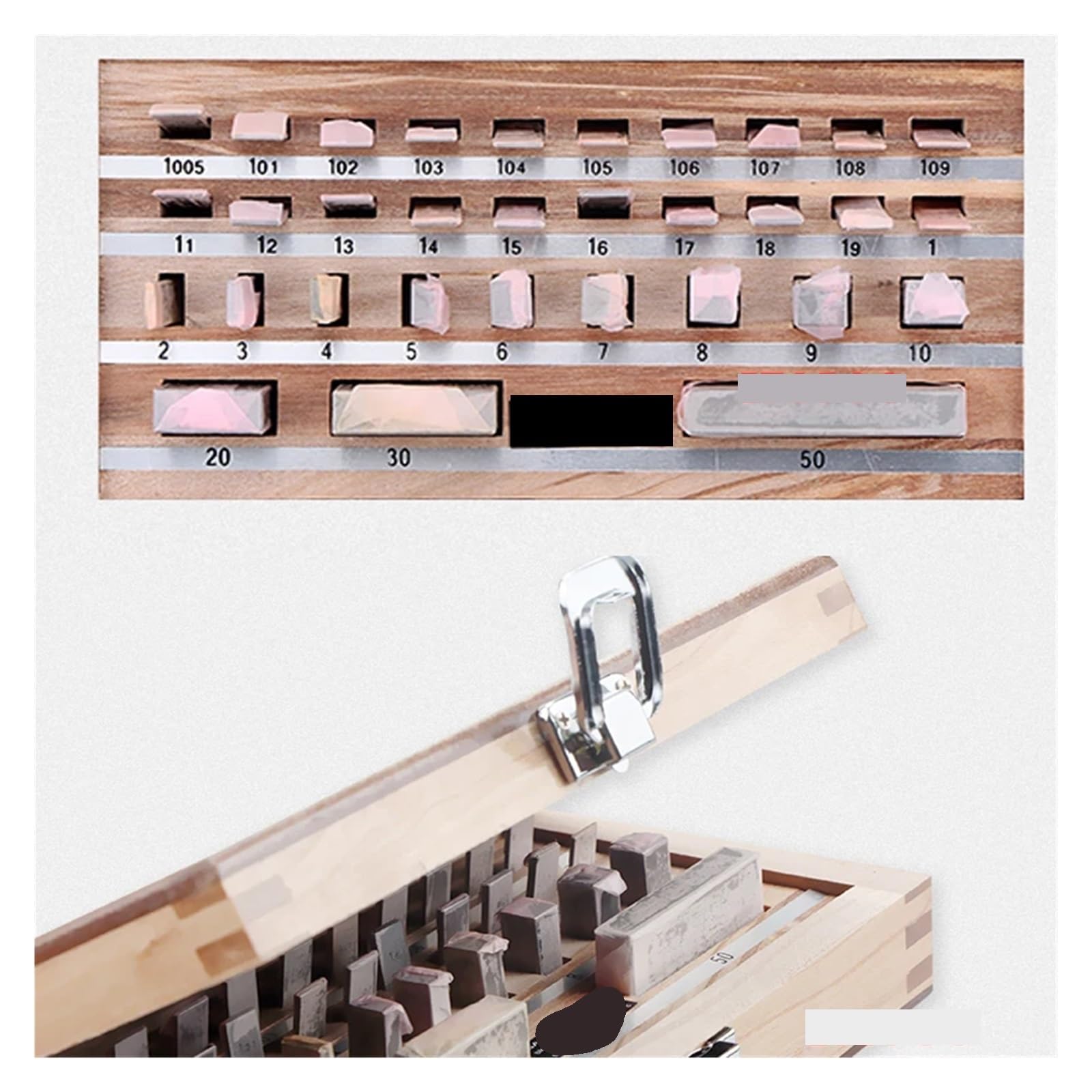Juego de 32 piezas calibres bloque alta precisión 1,005 a 50 mm (grados y 0). Incluye herramientas medición,Alta Precisión | 1 grade