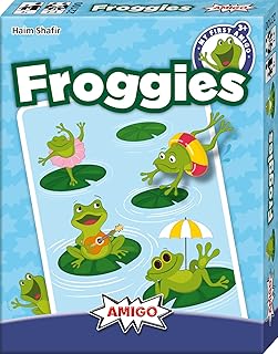 My First Amigo: Froggies – Card Game by AMIGO – 2-4 Players – Card Games for Family – 10 Minutes of Gameplay – Games for Family Game Night – Card Games for Kids and Adults Ages 5+