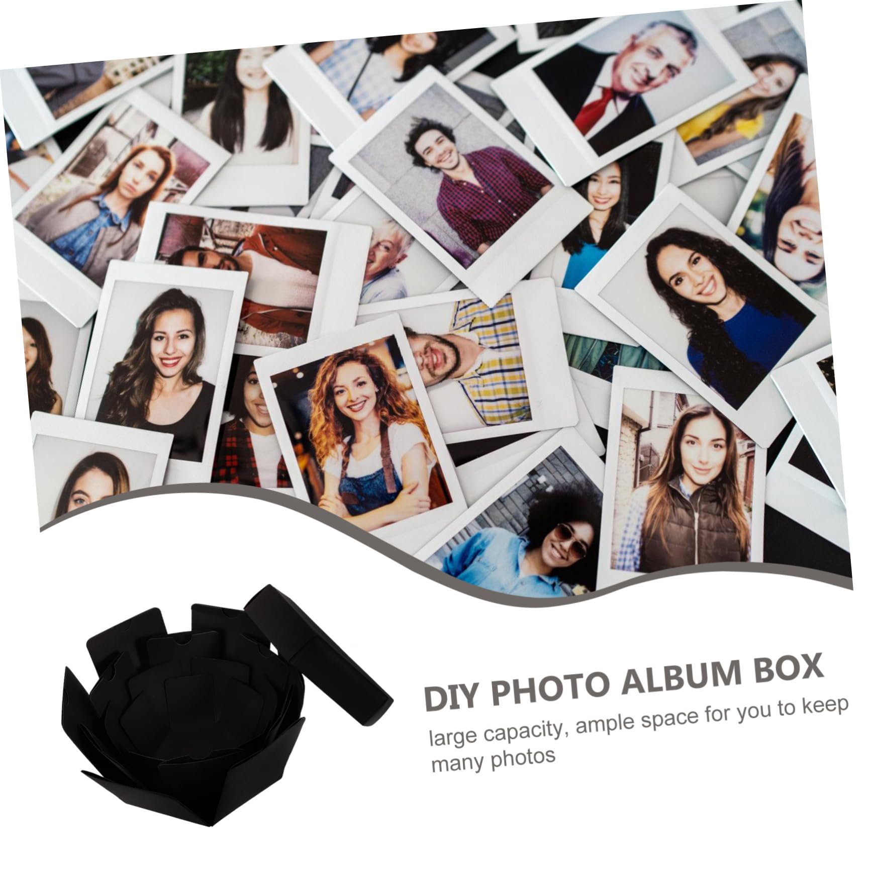 PRETYZOOM 1pezzi Album Fotografico Fai da Te Artigianale Contenitore Fotografico Album Artistico Ricordi Scatola Regalo Foto Personalizzato Regalo Compleanno Natale San