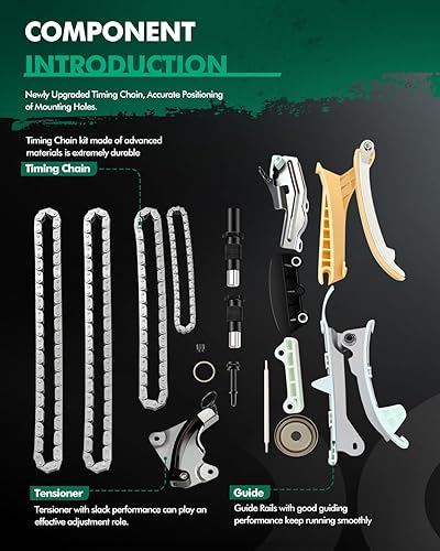 Miniatura 3 de SCITOO Kit de cadena de distribución para Ford Mustang 2005-2010 1997-2010 Ford Explorer 1998-2010 Mercury Mountaineer 2001-2008 Mazda B4000 4.0L V6