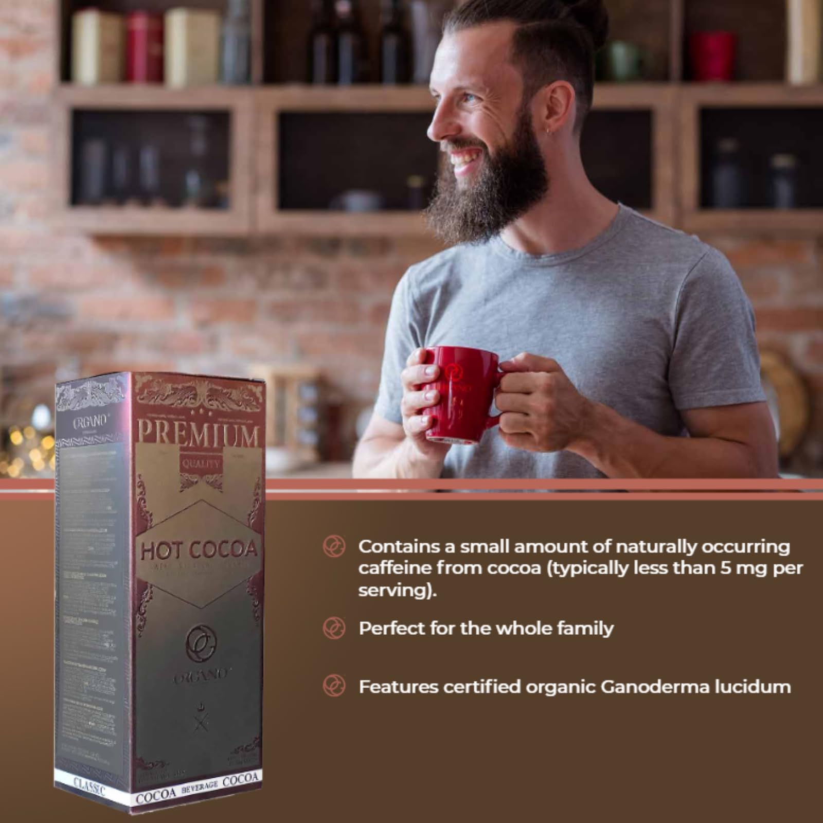 Amazon.com : ORGANO Premium Hot Cocoa (Hot Chocolate 15-sachets