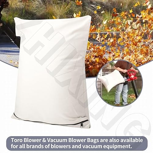 Miniatura 3 de 51503 Bolsa de repuesto con cremallera inferior, color blanco, compatible con sopladores y limpiadores de vacío 51539, 51598, 51599, 51549, 51553,